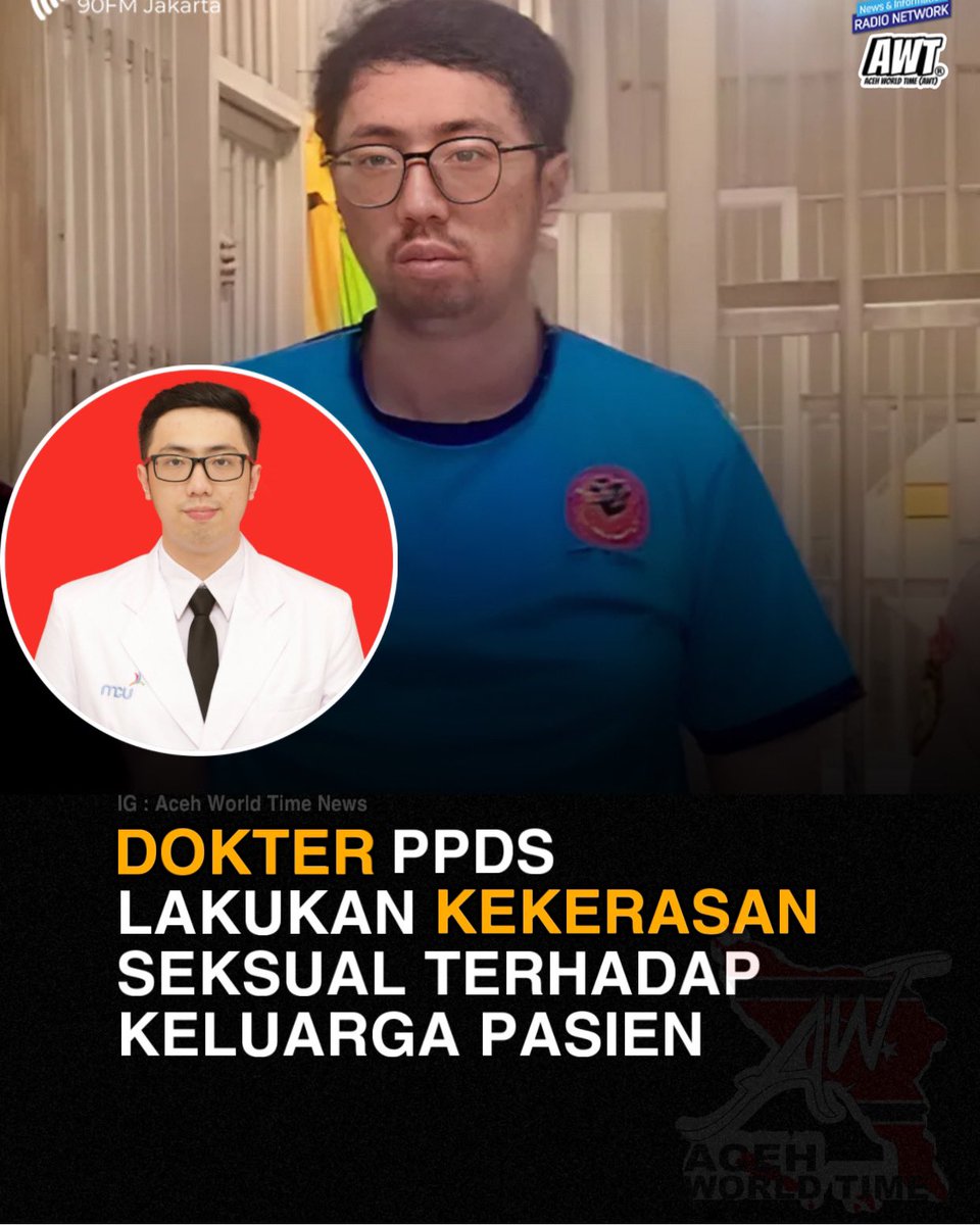 acehworldtime's tweet photo. Polisi mengungkap kronologi kasus dugaan pemerkosaan yang dilakukan oleh dokter peserta Program Pendidikan Dokter Spesialis (PPDS) Universitas Padjajaran (Unpad) di Rumah Sakit Hasan Sadikin (RSHS) Bandung. https://t.co/7GHkpg9AnG