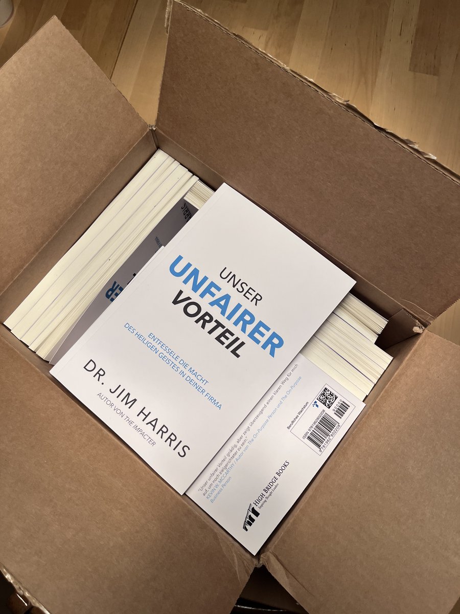 DrJimHarris's tweet photo. A box of German books have arrived to a church in Switzerland!!
People are discovering their Unfair Advantage around the world!🌎
#translationproject #goingglobal #unfairadvantage #germantranslation #holyspiritpower https://t.co/OYawpGlOBP