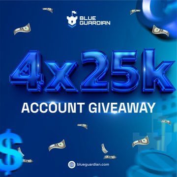 4 X $25,000 funded challenge Giveaway 

To Qualify 

Follow: 
@tpwithpolarity || <a href="/BlueGuardiancom/">Blue Guardian</a>

Also Follow || <a href="/LUTHERLMS/">LUTHER 🧧</a> || <a href="/_CROWNADE/">CROWNADE👑</a> || <a href="/FASHAKING3/">fashaking 🦇</a>  

Like &amp; Repost
Tag 3 friends

Lets Go✅