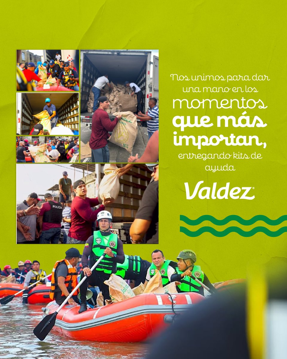 Porque dar también es compartir felicidad. 💚

👉🏻Ante la emergencia por inundaciones, hemos entregado kits de ayuda.

Súmate con tu donación y ayúdanos a llevar esperanza.

📍Puntos de recolección en el Municipio de Milagro.