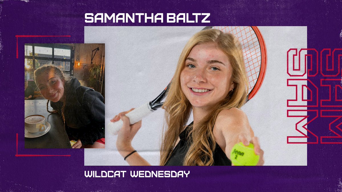 Join us in celebrating another Wildcat Wednesday! This week's spotlight is none other than our sophomore, Samantha Baltz. Check out our Instagram to learn a couple of fun facts about Sam! ❤️💜🐾 #LinfieldTennis #D3