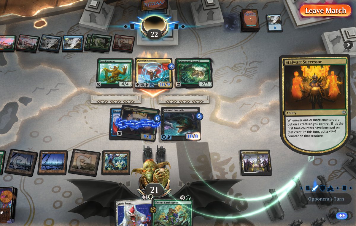 arosine's tweet photo. @Chord_O_Calls @mistermetronome @lordtupperware I figured out how to profitably block the temur dragon! https://t.co/m6M486AiDQ