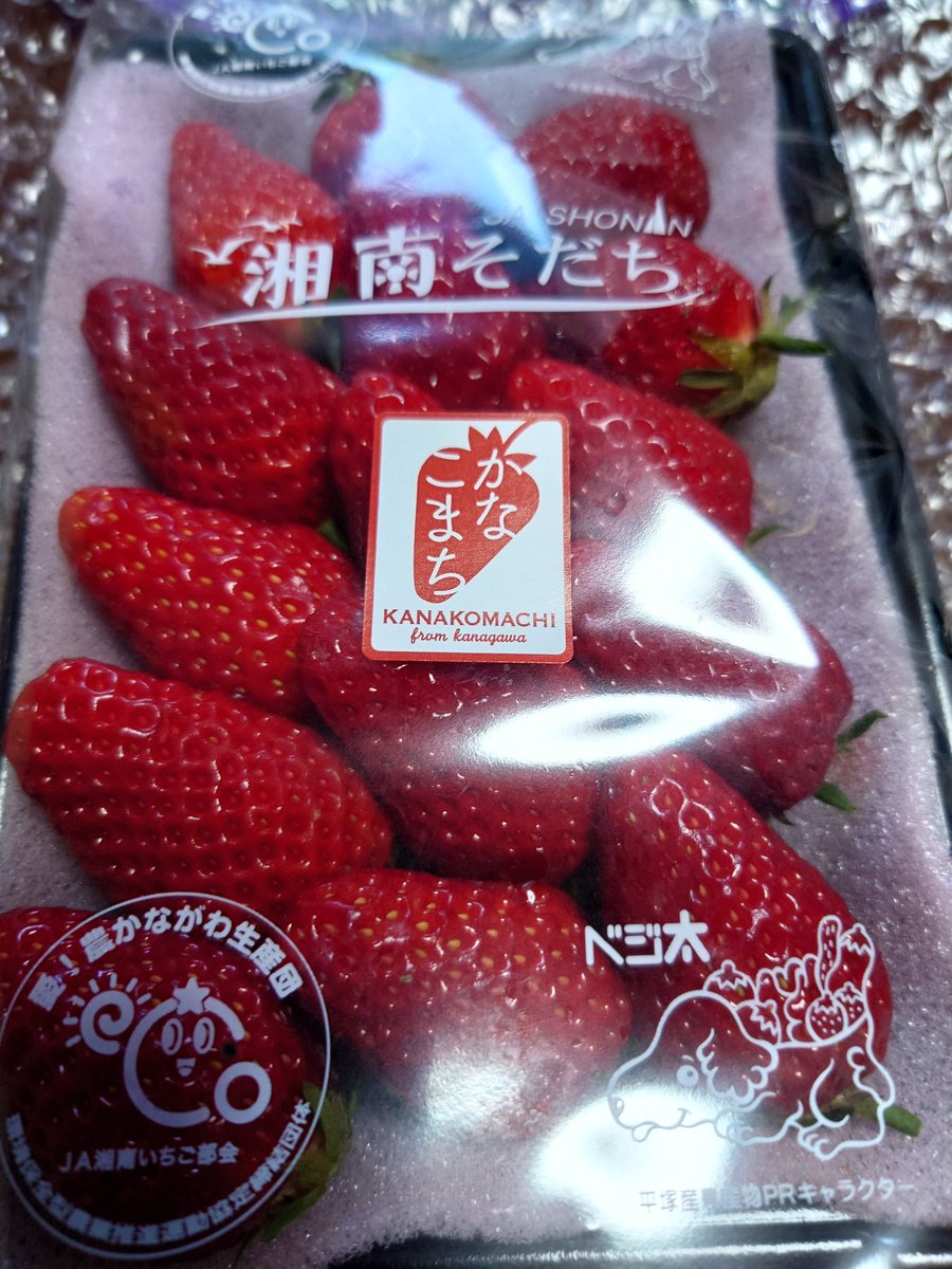 ウクレレ・マハロのメンバー🍓ちゃんから届いた苺🩷
『かなこまち』
感動😭
こんな病気治して復活するからね💪✨✨✨