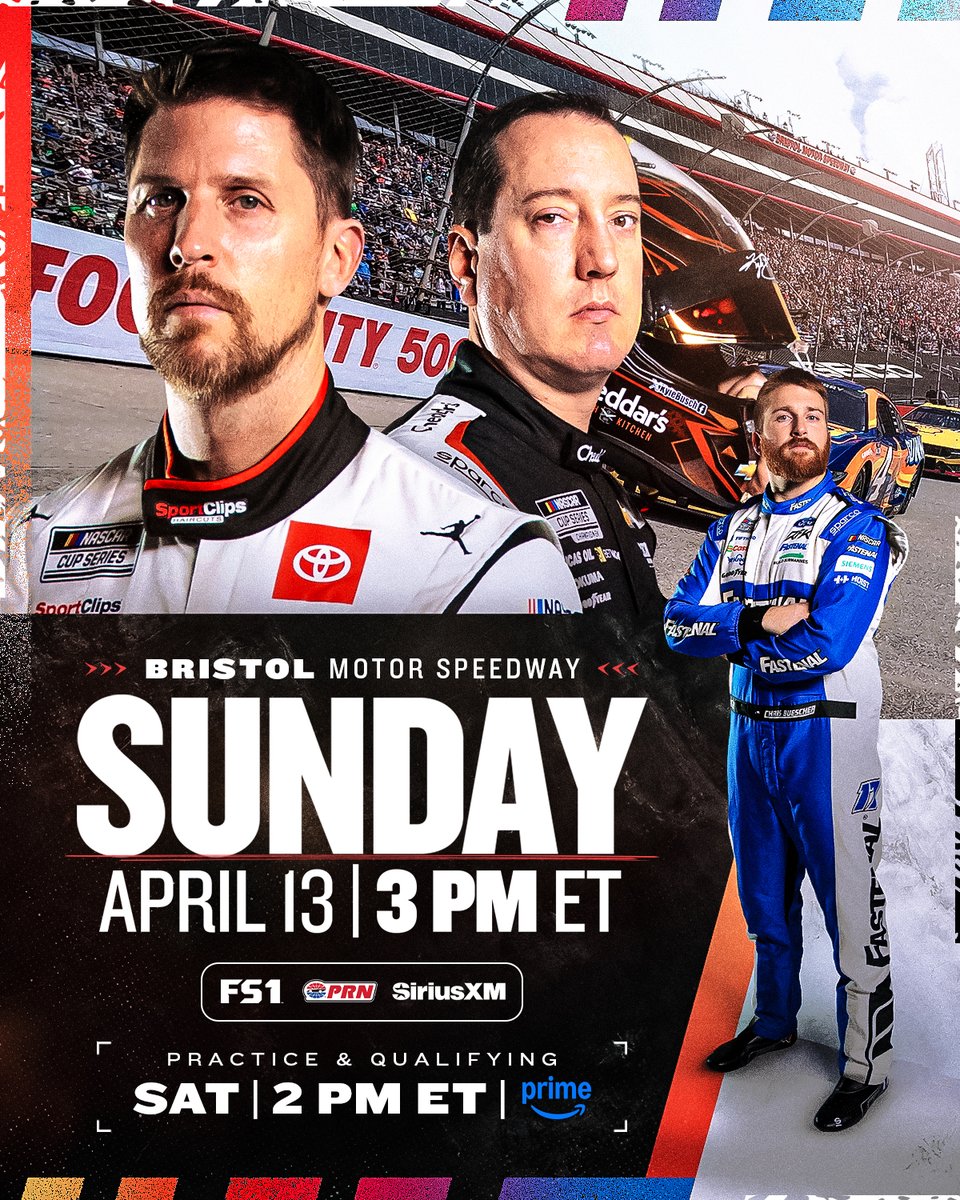 NASCAR's tweet photo. Only one gladiator can leave victorious at The Last Great Colosseum. 🏟️

SUNDAY | 3 p.m. ET | FS1 https://t.co/hRCjlfdLU1