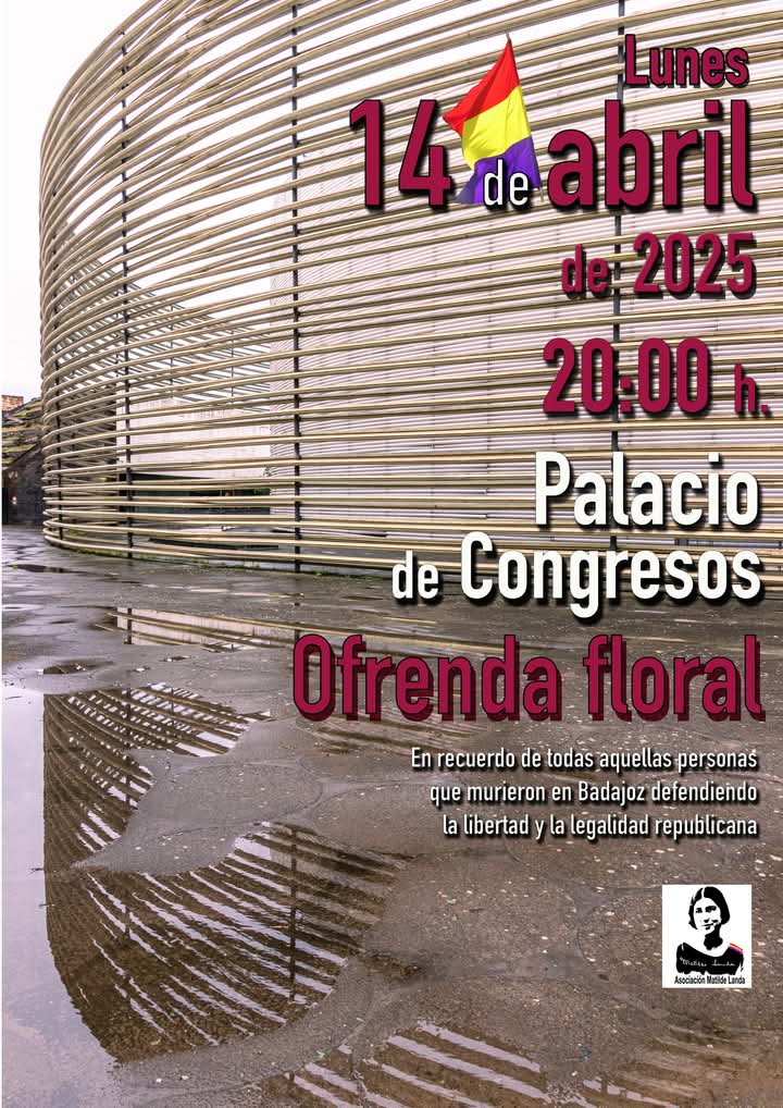 Nos vemos como cada año en la antigua Plaza de toros de Badajoz, uno de los lugares donde los fascistas perpetraron la Matanza de Badajoz.
Seguimos exigiendo Verdad, Justicia y Reparación. ✊🏼