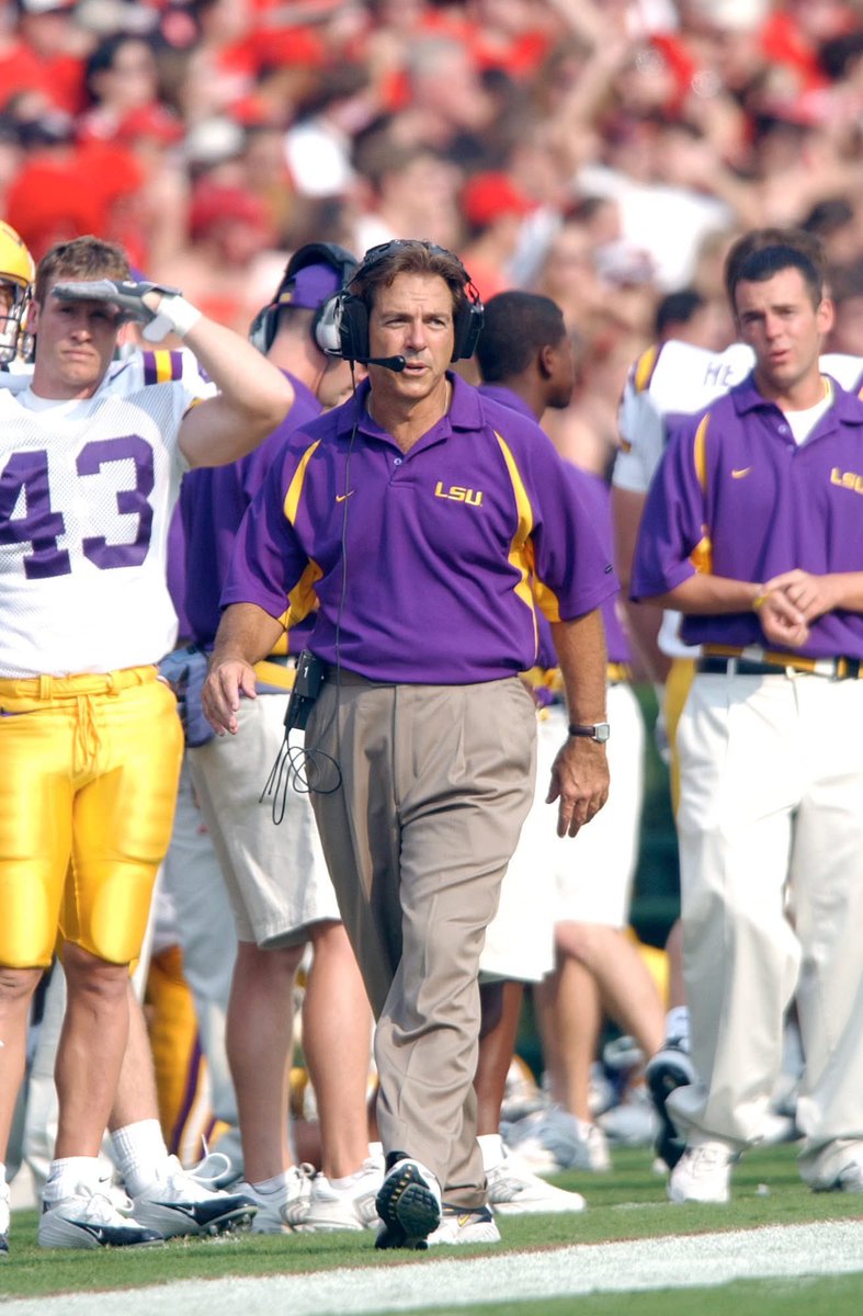 LaSportsHall's tweet photo. BREAKING: Louisiana Sports Hall of Fame adds Nick Saban to 2025 class

Read more: https://t.co/FCIAxntscf

#nicksaban #LSUFootball #LSUTigers @espn @CollegeGameDay @LSUfootball https://t.co/Hx83jX3lnj