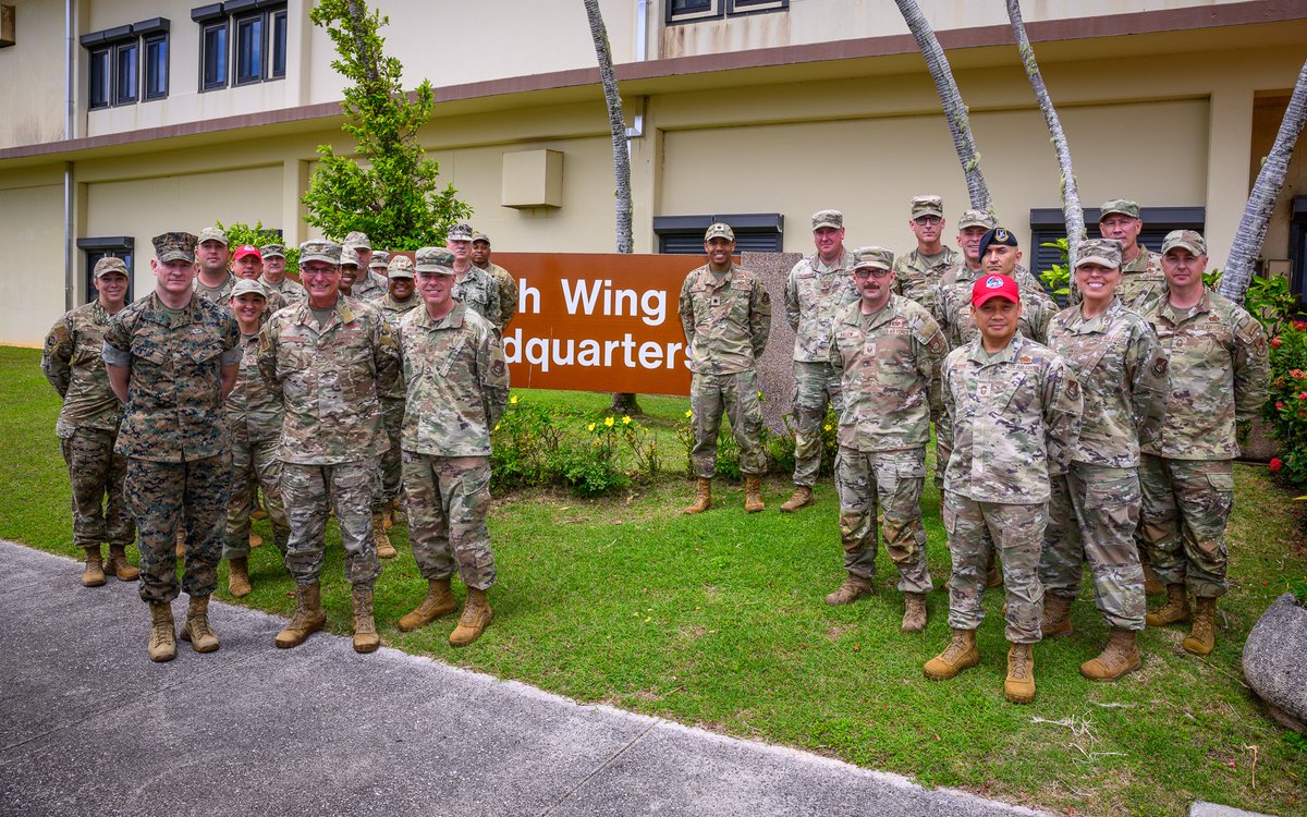Official_SEAC's tweet photo. Huge thanks to Brig. Gen. Palenske, Chief Hodgin &amp; the Andersen AFB team for the warm welcome. Honored to present SEAC coins to #Airmen overcoming major challenges to keep the mission moving! Guam = U.S. NatSec in action. 🇺🇸 #JointForce #INDOPACOM @usairforce  @DeptofDefense https://t.co/9sVi75QkMP