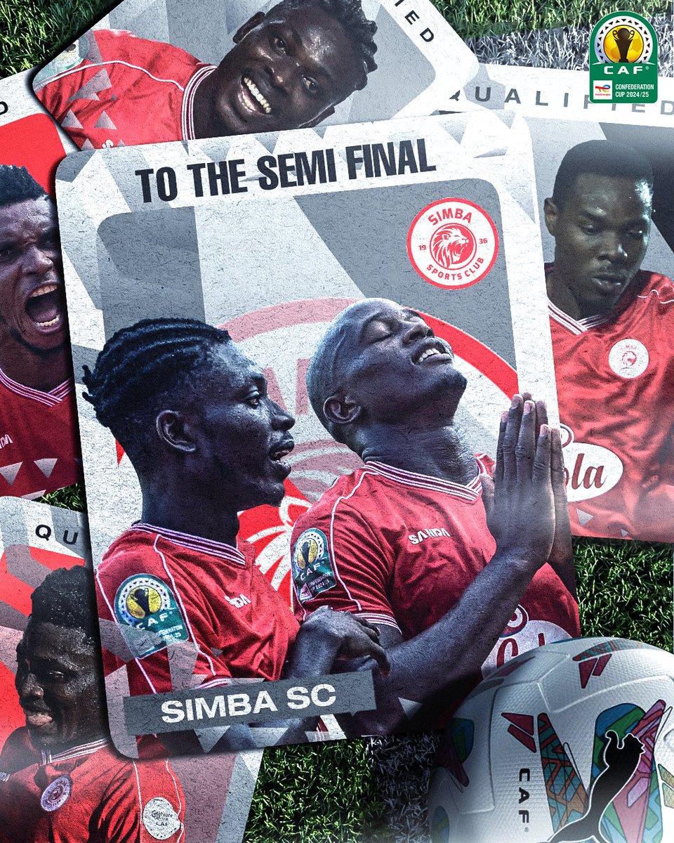 The Tanzanian dream is still alive. 💫

Simba SC's remarkable comeback earn them a place in the #TotalEnergiesCAFCC semi-finals. 🎟