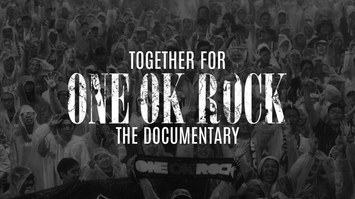 [🎥] TOGETHER FOR ONE OK ROCK - THE DOCUMENTARY 

Estreia nesta quarta (09/04) às: 17:00

🔔 Ative o sininho e não perca.

🎥: youtu.be/jSavryKrY1A

FEITO DE FÃ PARA FÃ 

Uma colaboração:
<a href="/Oficial_OORBR/">Comunidade_oorbr</a> <a href="/ONEOKROCKArg/">ONE OK ROCK Argentina</a>
<a href="/oneokrockperu/">ONE OK ROCK PERÚ</a> 

#ONEOKROCK #OORDETOX <a href="/ONEOKROCK_japan/">ONE OK ROCK_official</a>