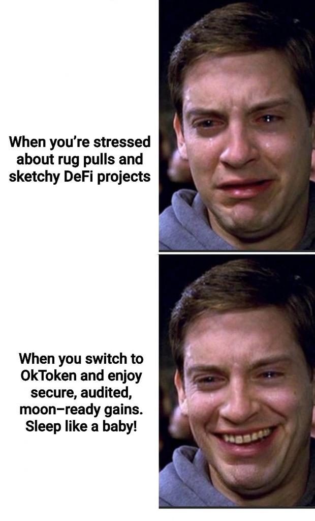 Fiercone's tweet photo. Tired of losing sleep over crypto chaos? 😵💫 @OKTokenWeb3 is your melatonin.
Stable. Secure. Sleep-friendly. 🌙💤
Tag a friend who needs this OKToken. 👇 #OkToken #SleepingOnGains #Crypto https://t.co/HMGD0Q9IWV
