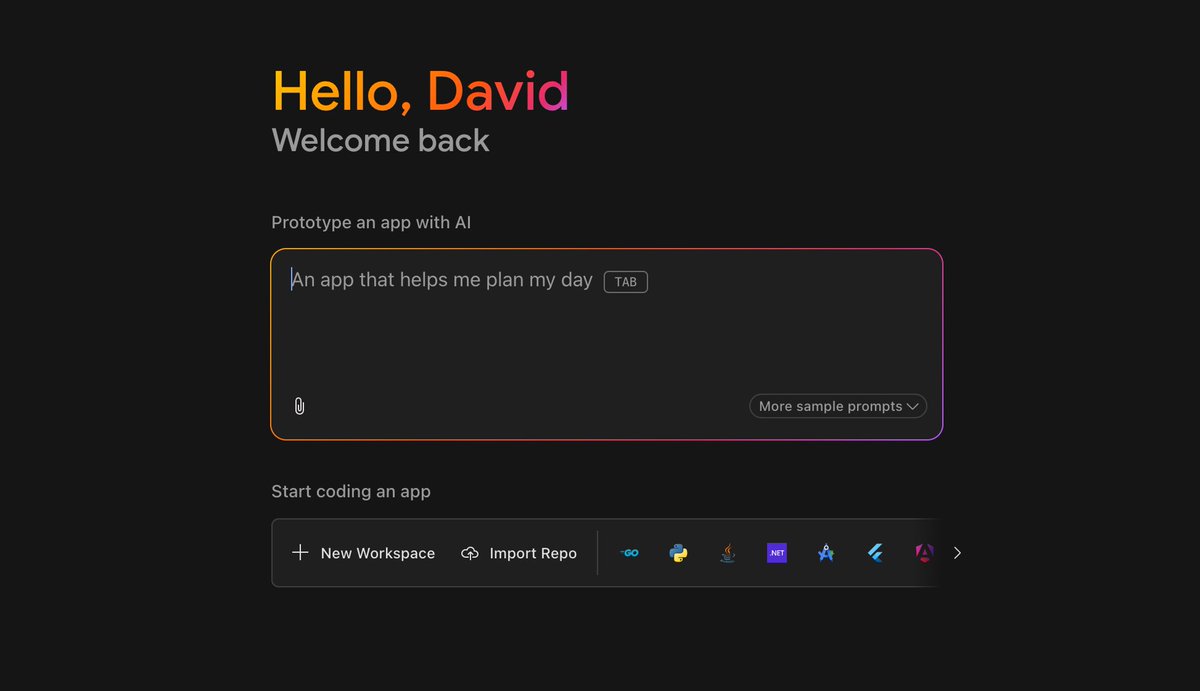 Project IDX is now Firebase Studio ❤️‍🔥

Build full-stack agentive apps in a cloud based workspace, all in the browser.

What's changed? 
&gt; Kickstart your app with our prototyping agent to generate a Next.js app. But, code is still first. Toggle between the agent and VM backed