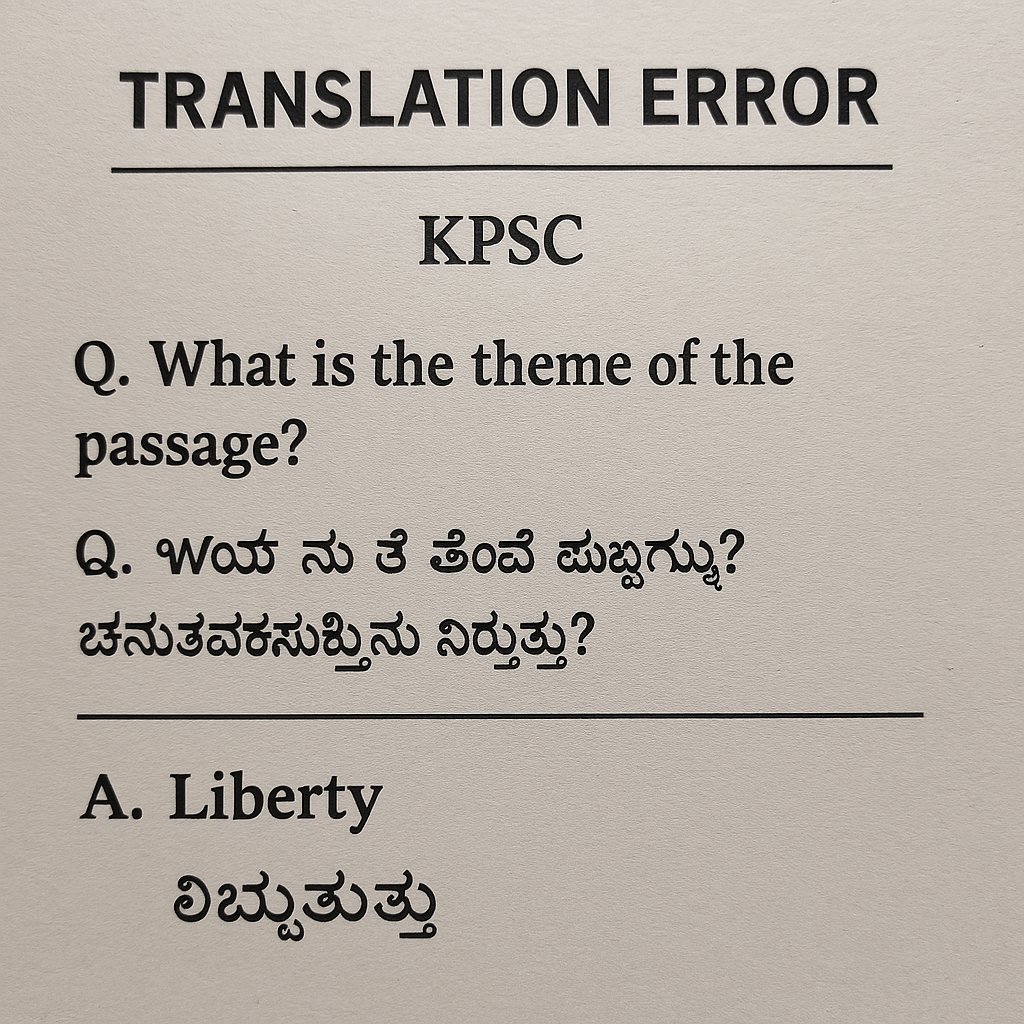 svkavya1995's tweet photo. "ಕೆಪಿಎಸ್ಸಿಯಿಂದ ಕೆಎಎಸ್ ಪರೀಕ್ಷೆಯಲ್ಲಿ ಕನ್ನಡ ಮಾಧ್ಯಮದ ವಿದ್ಯಾರ್ಥಿಗಳು ಕಡೆಗಣಿಸಲ್ಪಟ್ಟಿರುವುದನ್ನು ನೋಡಿ ಹೃದಯ ವಿದ್ರಾವಕವಾಗಿದೆ. ಕಳಪೆ ಅನುವಾದ, ಸರಿಯಾದ ಕನ್ನಡ ಸಾಮಗ್ರಿಗಳ ಕೊರತೆ - ಇದು ಹೇಗೆ ನ್ಯಾಯಯುತ? ಈ ವಿದ್ಯಾರ್ಥಿಗಳು ಸಮಾನ ಗೌರವ ಮತ್ತು ಅವಕಾಶಕ್ಕೆ ಅರ್ಹರು. ಇದು ಕೇವಲ ಅನ್ಯಾಯವಲ್ಲ, ಅನ್ಯಾಯ. #KPSCFail #KAS #KPSC https://t.co/pWf9vjDpbA