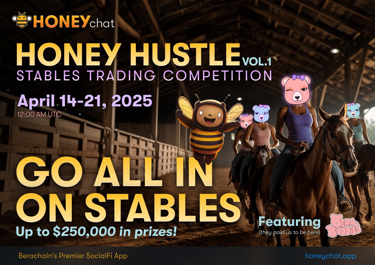 🐝 The Honey Hustle Vol. 1 is almost here! 🐝

Up to $250,000 in prizes are up for grabs 🤑

You've got from April 14th-21st to trade your way to the top.


Come BEE bad with the <a href="/berabaddies/">Baddies on Berachain 🐼⛓️‍</a>!

Start hustling with their referral code now: (berabaddies) or use the link below!
