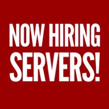 Looking for experienced servers! Apply at bar