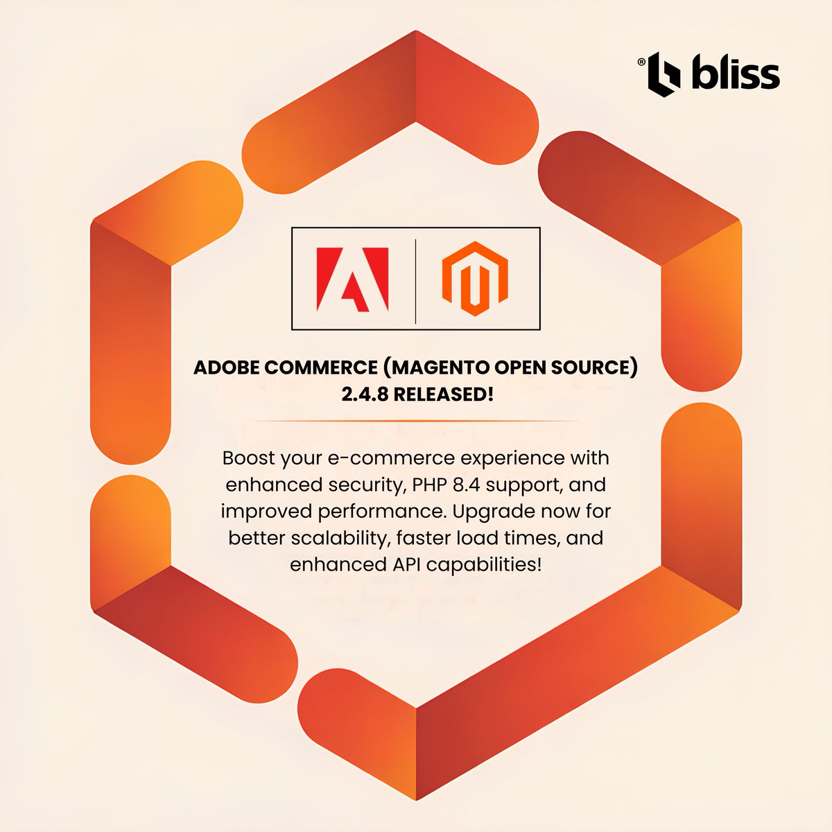 blisswebsolutio's tweet image. Magento 2.4.8 is live
✔ PHP 8.4 support
✔ Stronger security
✔ Faster API handling
✔ Elasticsearch 7 & 8
✔ B2B enhancements
Reach out we’re here to help make your store stable and future-safe.
 
#Magento #MagentoDevelopers #AdobeCommerce