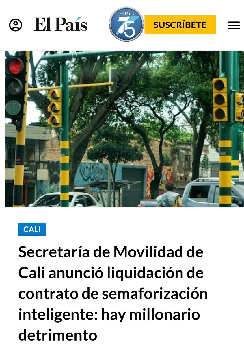 robertoortizu's tweet image. Lo dijimos desde hace más de dos años: la Semaforización Inteligente para Cali estaba llena de irregularidades, sin planeación y presunta corrupción. Hoy, con la liquidación del contrato, se confirma que teníamos razón. 
¡Ni un solo semáforo fue instalado y se perdieron $37 mil…