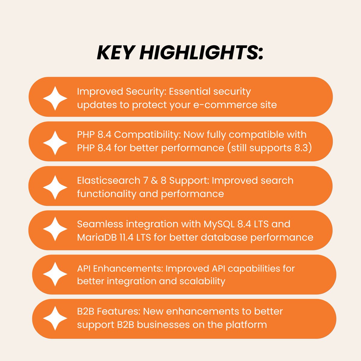 blisswebsolutio's tweet image. Magento 2.4.8 is live
✔ PHP 8.4 support
✔ Stronger security
✔ Faster API handling
✔ Elasticsearch 7 & 8
✔ B2B enhancements
Reach out we’re here to help make your store stable and future-safe.
 
#Magento #MagentoDevelopers #AdobeCommerce