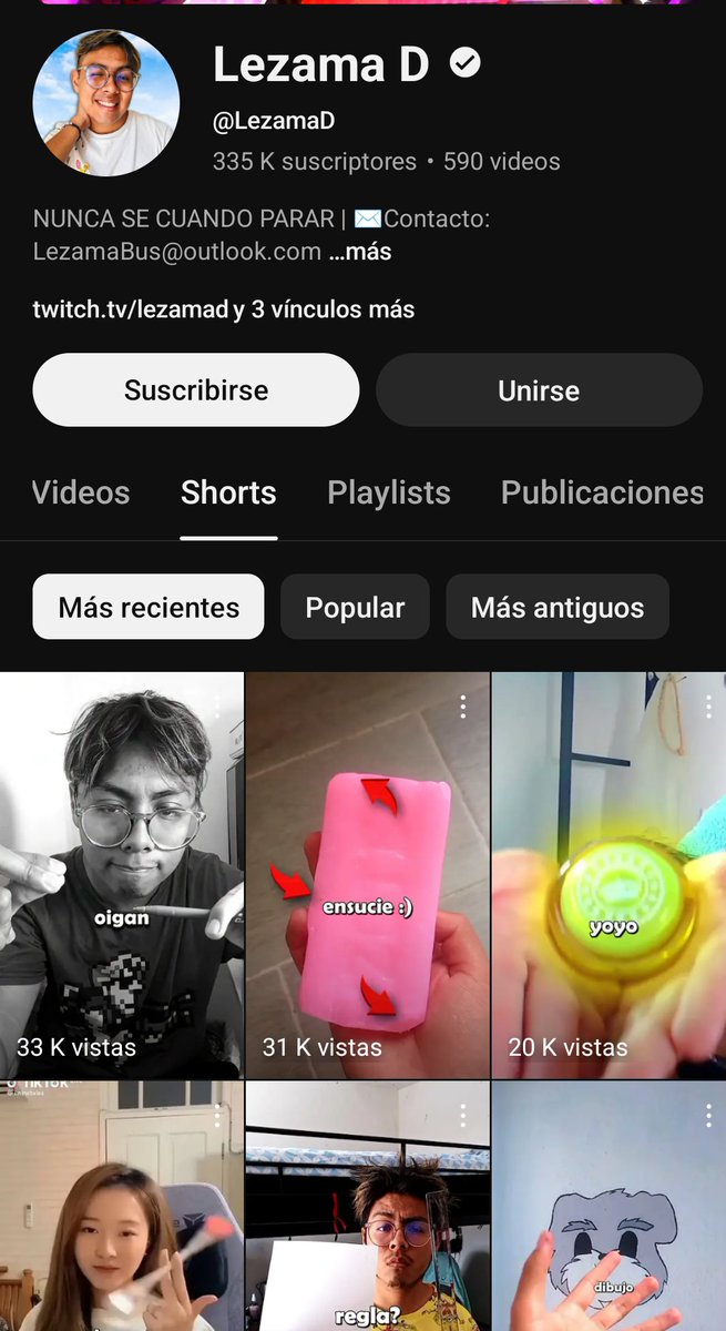 DaRi_Pan's tweet photo. @TaisonTV En los shorts intenta cambiar su contenido con cosas pedorras de tik toker promedió xd https://t.co/dVpznmjdIO