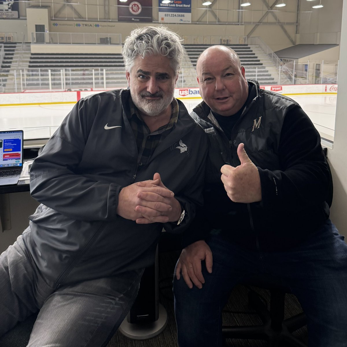 mnwild's tweet image. Back at @TriaRink w/ @PAOnTheMic &amp;amp; @Gorgamatic21 

📻 LIVE on @KFAN1003 until noon!!