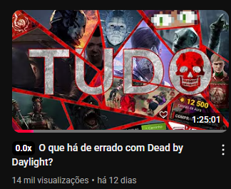 Profitz14's tweet image. Se você está em jejum forçado de vídeos longos de DBD, dá uma olhada nesse aqui: