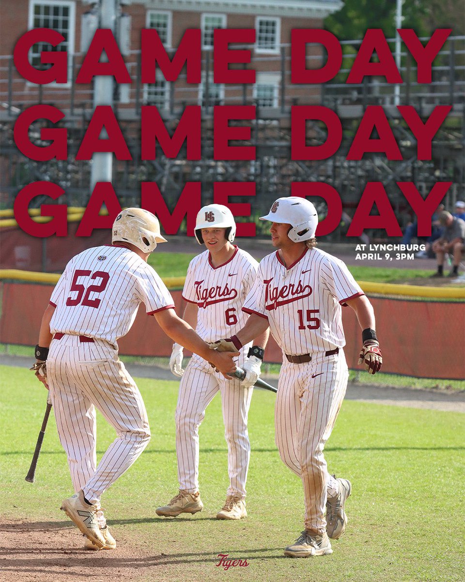 HSC_Baseball's tweet photo. it’s game day !!

🆚 Lynchburg
📍Lynchburg, VA
⏰ 3pm

#rolltigers https://t.co/5goLtDsAiG