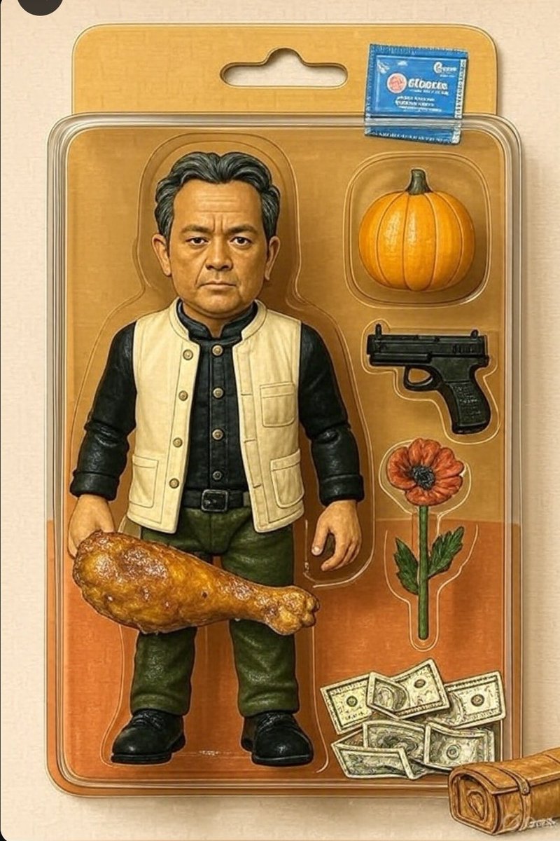 Lin_Luwang's tweet image. This latest edition that includes cash, a mammoth chicken leg and a packet of c0nd*m. #Grokedits #FunEdits 🤭