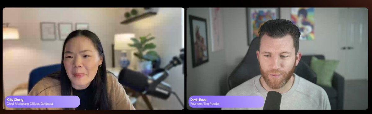 "Back in my day, we wrote content by hand" - <a href="/TheReederCo/">Devin Reed</a>, I feel ya! 😆 ✍️

In all seriousness, talking real best practices &amp; use cases for content development/repurposing (and incorporating AI) at <a href="/Goldcast/">Goldcast</a>'s MIndshare virtual summit.