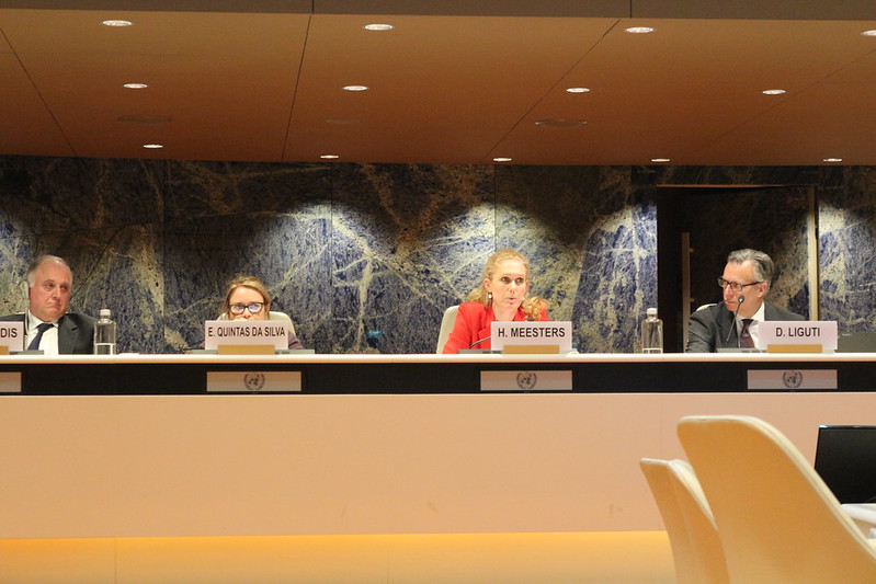 UNECE's tweet photo. Member states & Chairs of sectoral Committees share experience & strategies to scale up @UNECE initiatives to support resilient #infrastructure in areas including transport networks, energy systems, environmental impact assessment, PPPs & infrastructure financing #71stCommission https://t.co/oAytaGh2cs