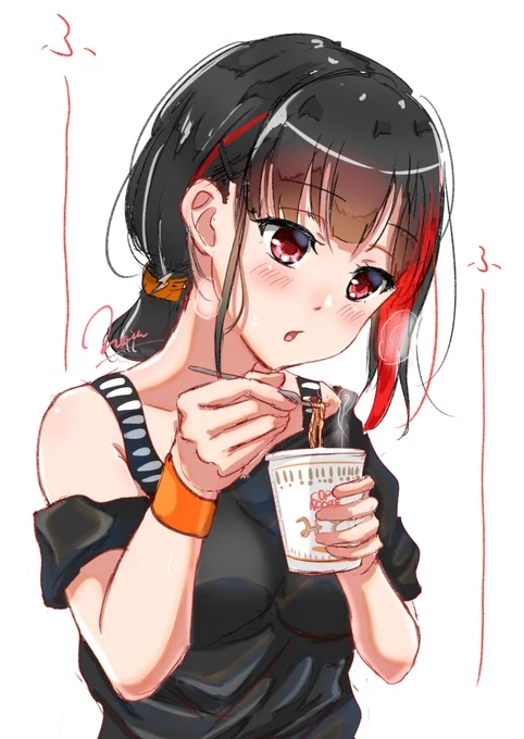 5年前(?!)に描いたお気に入りの美竹さんみそ味。懐かしのかぷぬコラボ。 