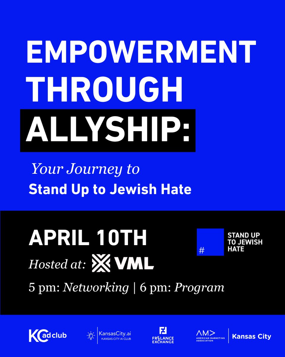 📢 Last Chance to Register! Learn how VML took the New England Patriots owner Robert Kraft’s vision &amp; turned it into an award-winning campaign, including Super Bowl commercials! RSVP by EOD 4/9. More info &amp; register: bit.ly/4lbT54B 👈

#FXofKC #StandUpToJewishHate #🟦