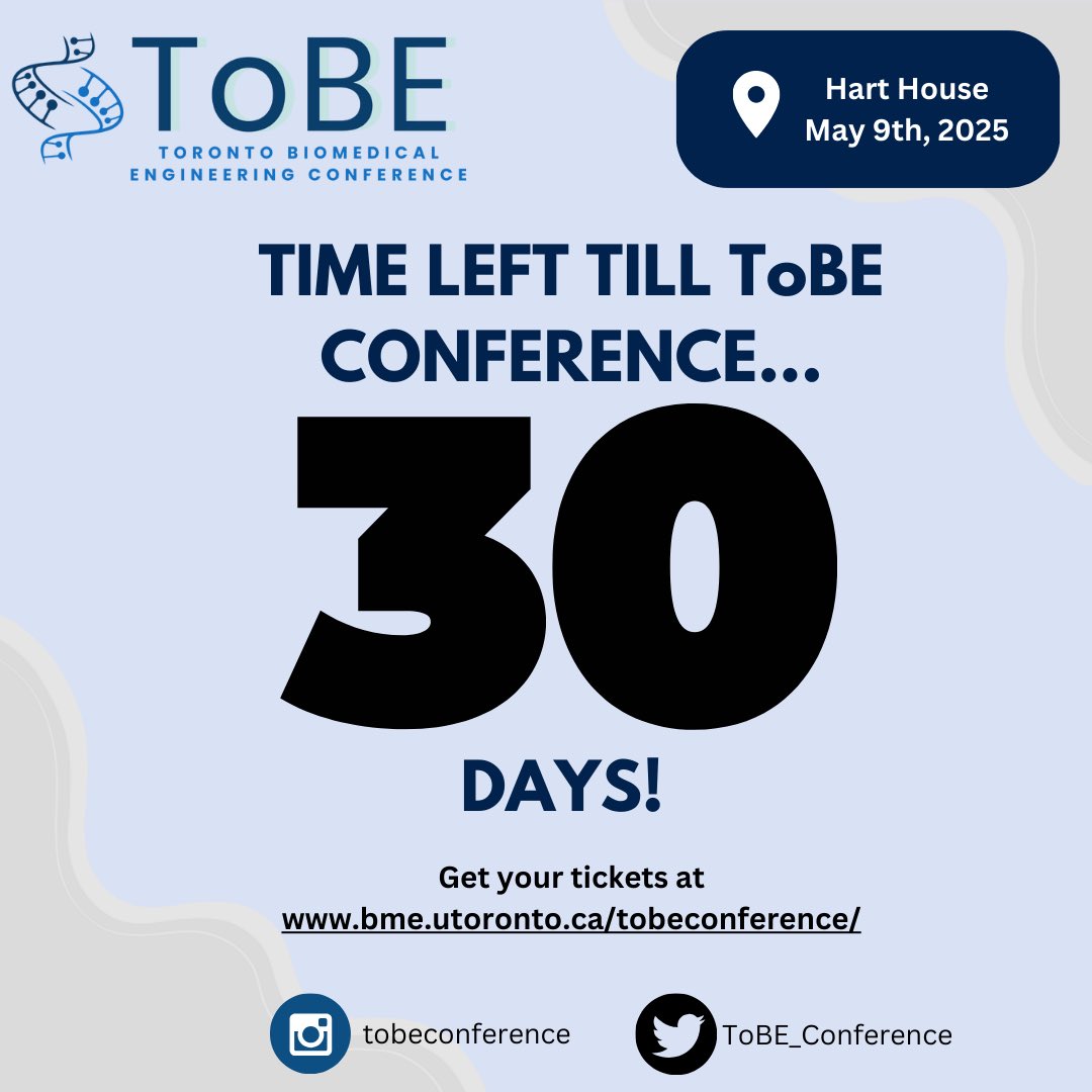 30 days until the #ToBE2025 conference! Can’t wait to see everyone there!
