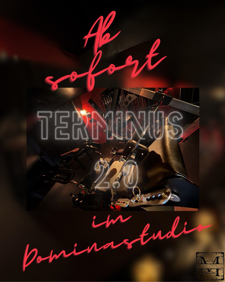 🚨 Renovierung abgeschlossen! 🎉
Das Domina Studio erstrahlt in neuem Glanz. Wir freuen uns, euch ab sofort im modernisierten Studio begrüßen zu dürfen – inklusive dem brandneuen Terminus 2.0 mit vielen Highlights von Eviltoys!  😈✨
studiomabella.de 

#Dominastudio