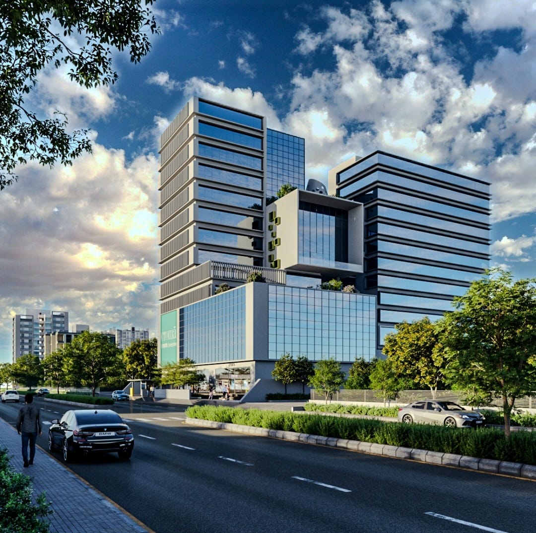 thegridarch's tweet photo. Where purpose meets presence.
This commercial office building balances contemporary form with sustainable thinking. Layered greenscapes, strategic shading, and climate-conscious planning make it more than just a workplace—it’s a step toward responsible urban design.
Architecture by tHE gRID Architects.

#tHEgRIDArchitects #SustainableArchitecture #workplacedesigns #urbanconsciousness #architectureindia #biophilicdesign #SnehalSuthar #BhadriSuthar #realestatedesign #urbanarchitecture #officearchitecture #indianarchitects #ModernArchitecture #modernofficespace