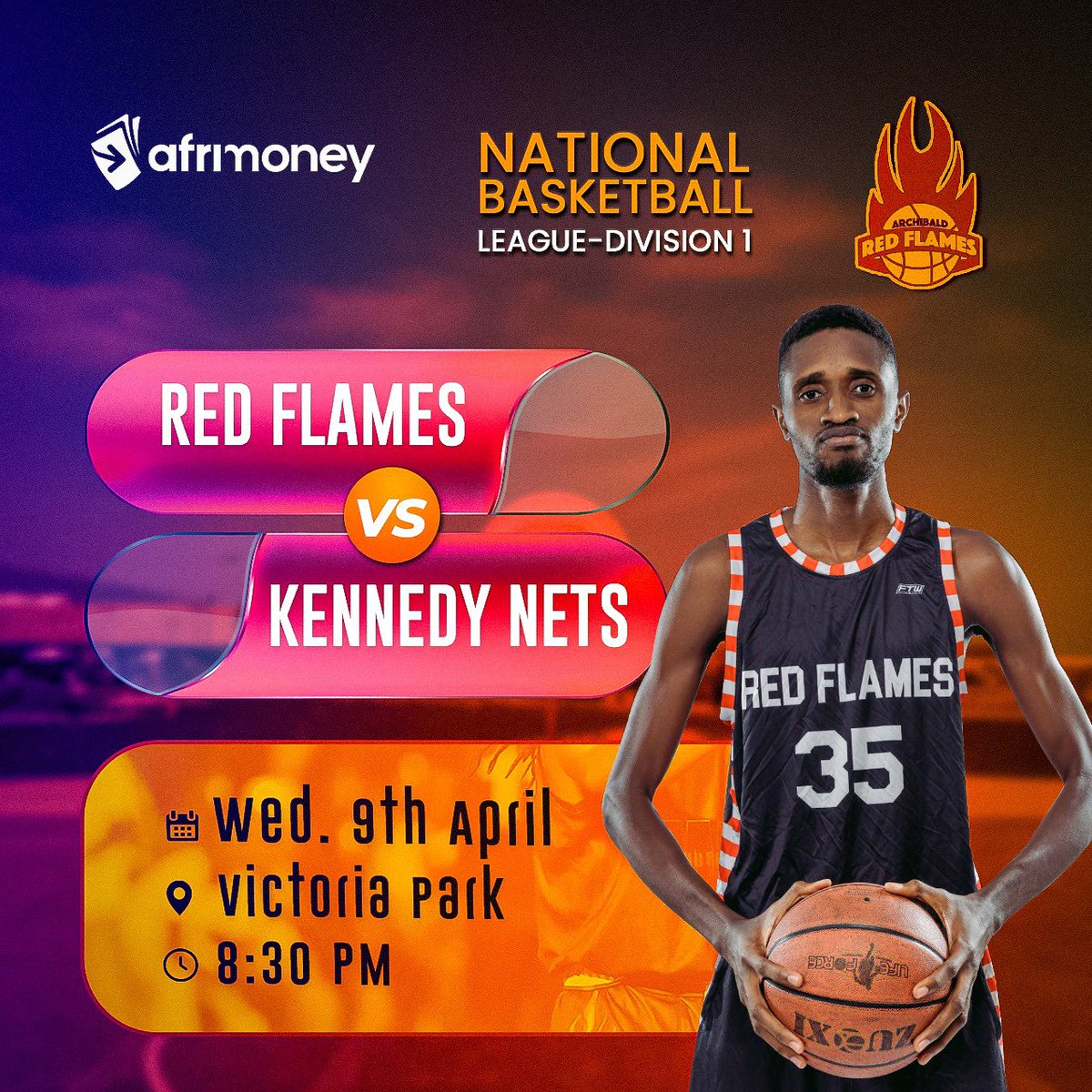 ARedFlames's tweet photo. Match Day Alert! 🚨🔥
We’re back under the lights as the Red Flames take on the Kennedy Nets this Wednesday, April 9th at Victoria Park — 8:30 PM.
Ready to bounce back. Let’s get it!

#ARF10 #RoadToSixth https://t.co/raIcbgMqmm