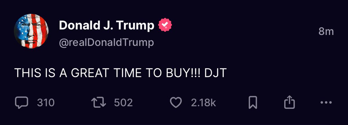 Trump just rang the bell! Time to load up!