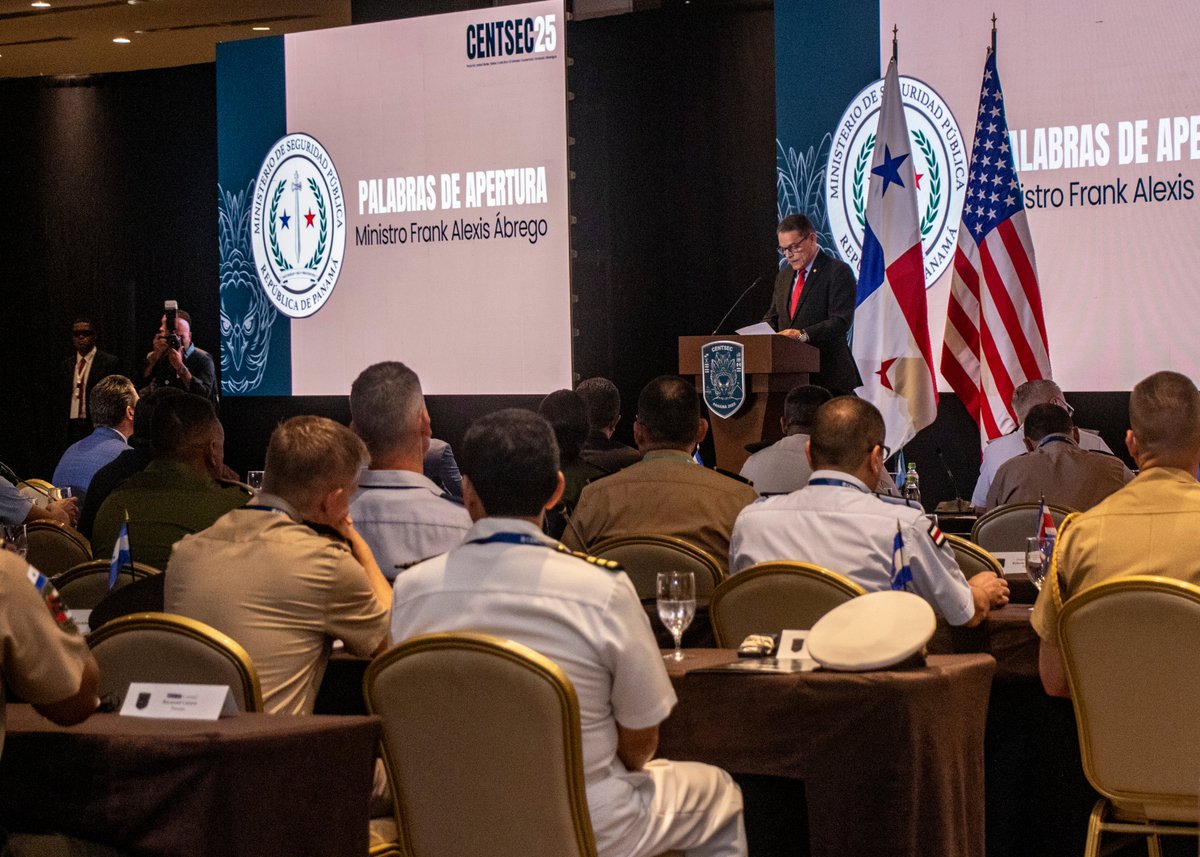 U.S. Southern Command (@southcom) on Twitter photo The Central American Security Conference #CENTSEC25 underway in #Panama brings together <a href="/DeptofDefense/">Department of Defense 🇺🇸</a> leaders, led by <a href="/SecDef/">Secretary of Defense Pete Hegseth</a> Pete Hegseth, & regional security counterparts to discuss cooperation to address shared challenges & threats in Central America. This year's conference The Central American Security Conference #CENTSEC25 underway in #Panama brings together <a href="/DeptofDefense/">Department of Defense 🇺🇸</a> leaders, led by <a href="/SecDef/">Secretary of Defense Pete Hegseth</a> Pete Hegseth, & regional security counterparts to discuss cooperation to address shared challenges & threats in Central America. This year's conference