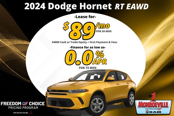 PghDodge's tweet photo. 2024 Dodge Hornet RT - Lease for as low as $89/mo or Finance for as low as 0.0% APR for 72 months! https://t.co/6Jh0CU4fIu https://t.co/akClsZ0zNB