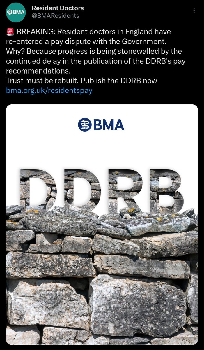 drmattuk's tweet photo. It was always inevitable a new pay dispute would arise. By accepting the previous deal without securing a firm commitment to full pay restoration, we’ve surrendered a significant amount of leverage.

"It was enough for you then..." https://t.co/WTzDvxUKxG