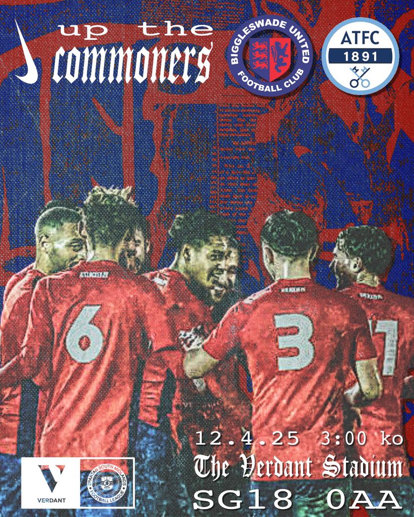 Biggleswade United en Español🇪🇸 (@biggleswadeu_es) on Twitter photo AQUÍ ES DONDE SE HACEN LAS LEYENDAS
¡Este fin de semana tenemos UN PARTIDO DE 6 PUNTOS en nuestras manos! Si ganamos, ¡estaríamos a 2 puntos del playoff!
🆚 <a href="/ArleseyTownFC/">Arlesey Town FC</a>
🗓️Sábado 12/4/2025
🕒15:00 GMT
🇪🇸16:00
🏟️Estadio Verdant (SG18 0AA)
#Oneclub #upthecommoners AQUÍ ES DONDE SE HACEN LAS LEYENDAS
¡Este fin de semana tenemos UN PARTIDO DE 6 PUNTOS en nuestras manos! Si ganamos, ¡estaríamos a 2 puntos del playoff!
🆚 <a href="/ArleseyTownFC/">Arlesey Town FC</a>
🗓️Sábado 12/4/2025
🕒15:00 GMT
🇪🇸16:00
🏟️Estadio Verdant (SG18 0AA)
#Oneclub #upthecommoners