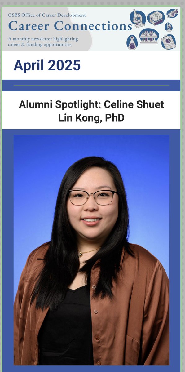 We are very proud of our alumni!
Way to go Celine ! <a href="/cslkong1/">cslkong</a> GSBS Career Connections- April 2025 conta.cc/4csJQJh