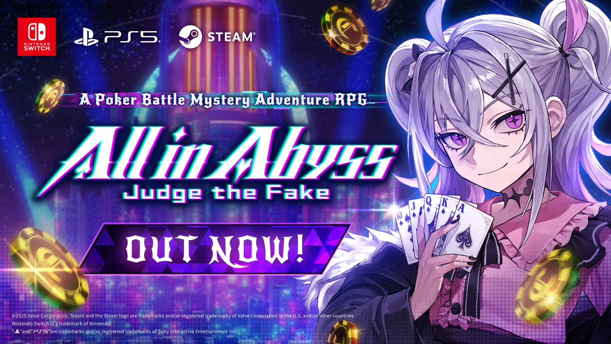 [Launch PV Release]
A high-stakes gamble for the survival of humanity begins!
See through the witches’ cheats and deliver justice!

#AllinAbyss: Judge the Fake
youtube.com/watch?v=G3IcL1…