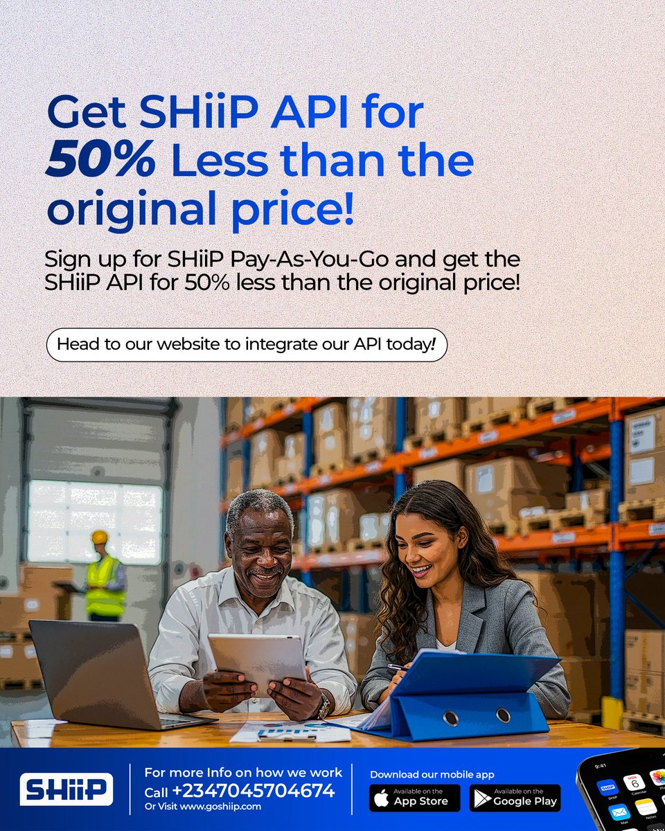 We know that integrating shipping into your business can be costly, but it doesn’t have to be. With SHiiP Pay-As-You-Go, you get full access to the SHiiP API for 50% less, without any massive upfront fees.