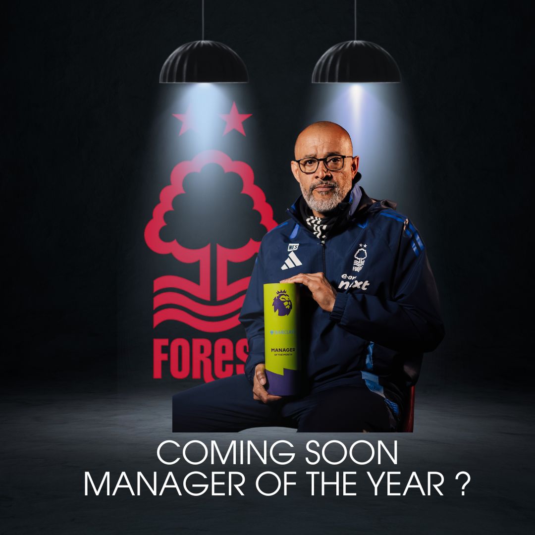 Noel Allen (@ncallen80) on Twitter photo Surely Manager of the year is <a href="/NFFC/">Nottingham Forest</a> manager Nuno Espírito Santo
3X Manager of the Month awards this season and nobody else has won more than one
Yes Arne Slot is in the conversation but Nuno has done something that no one predicted and that keeping Forest in the TOP 4
#NFFC Surely Manager of the year is <a href="/NFFC/">Nottingham Forest</a> manager Nuno Espírito Santo
3X Manager of the Month awards this season and nobody else has won more than one
Yes Arne Slot is in the conversation but Nuno has done something that no one predicted and that keeping Forest in the TOP 4
#NFFC
