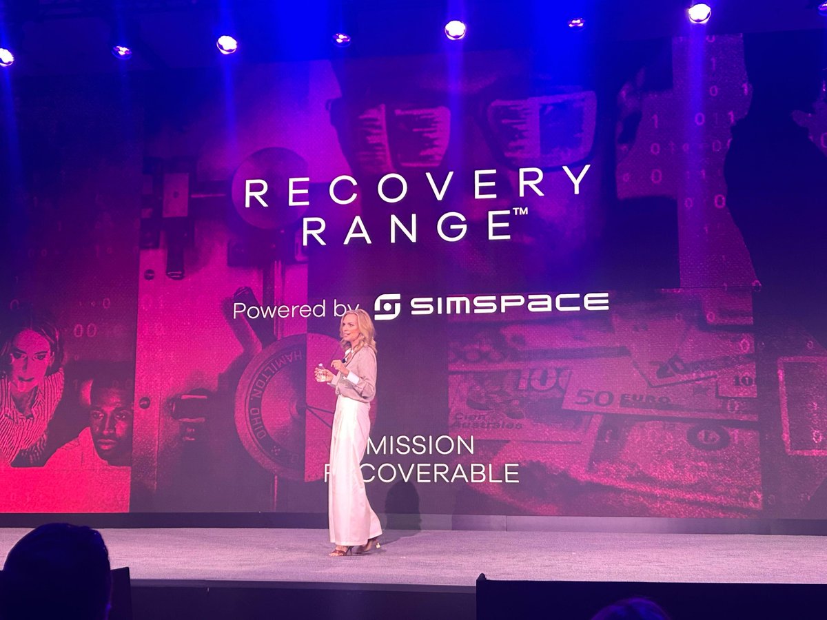 SimSpaceCorp's tweet photo. Great to hear Commvault's CMO Anna Griffin at Sales Kick-Off in Chicago, spotlighting the Commvault Recovery Range, powered by SimSpace, to reduce cyber risk and accelerate cyber resilience. Well done, Anna!
#SimSpace #CommvaultRecoveryRange https://t.co/MMiIodOExM