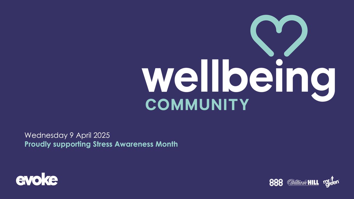 evoke_plc's tweet photo. Today we saw the launch of the evoke Wellbeing Community as part of our support for Stress Awareness Month! We held a virtual event which saw over 400 colleagues join to learn more about the committee and the different aspects of wellbeing we should all be mindful of! 👇 https://t.co/oRChIU2tFF
