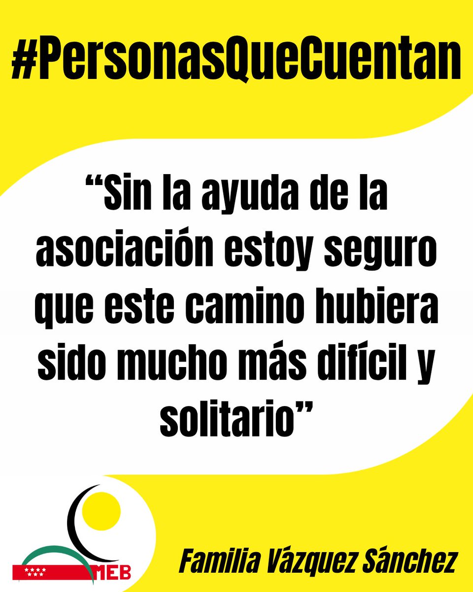 En AMEB, las personas🧑‍🧑‍🧒‍🧒 son el centro de todo lo que hacemos.

Soci@s, familias, profesionales, voluntari@s... su experiencia como parte de nuestra gran familia nos impulsa a seguir adelante.

Porque cada historia es única.
Y cada persona, cuenta

#PersonasQueCuentan