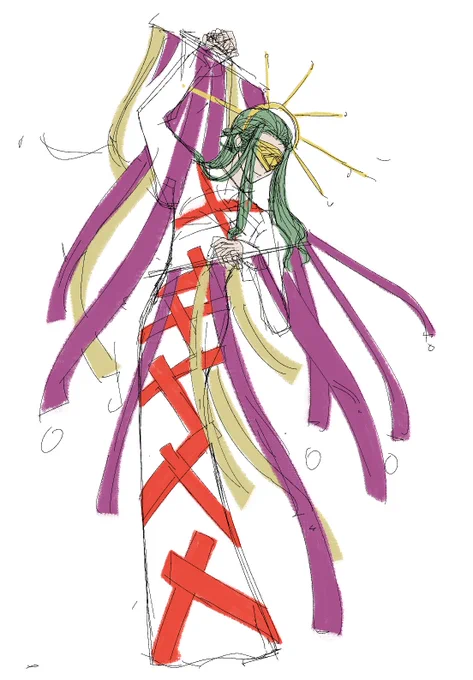 アンデルセン踊り子、クライマックスの段階に入ってるのに新しい立ち絵のラフを練っている 
