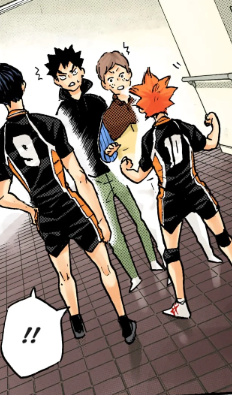 seeing kageyama interacting with shoyo's childhood friends makes me so happy, i strongly believe they could hang out together and become closer, just like shoyo interacted more with kunimi and kindaichi, playing beach volley with them and tobio to fulfill yet another promise🥹