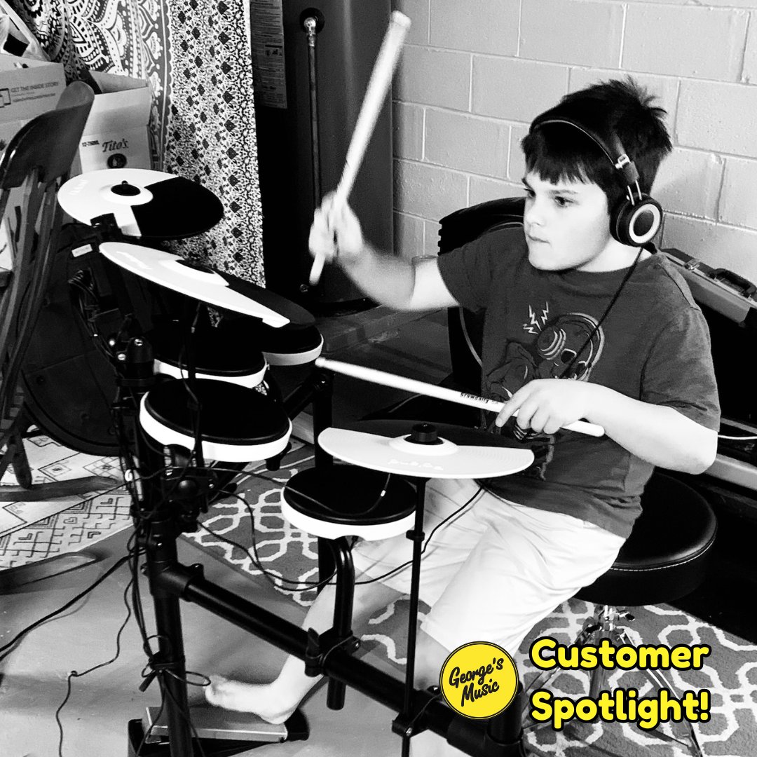 georgesmusic's tweet photo. There is absolutely nothing more exciting then playing your first instrument!
Leo, you rock and hoping you enjoy drumming for MANY years to come...  💥👊🏻
-
SHOP ELECTRIC DRUMS:  https://t.co/L15b449Ge6
-
#rolandatgeorges #georgesmusic #roland  #electricdrums #customerspotlight https://t.co/liMWzVTW8t