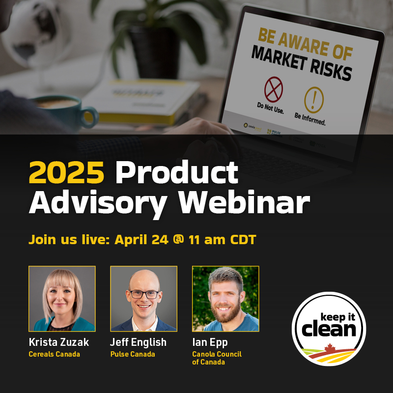 OntBeanGrowers's tweet photo. Be informed of the market risks associated with certain crop protection products for the 2025 growing season. Don't miss the 2025 Product Advisory webinar happening on April 24.
Register now 👉 https://t.co/spARAmFnaQ 
#CdnAg #SustainableCdnAg #KICCanada https://t.co/Cjmaa3bhwv